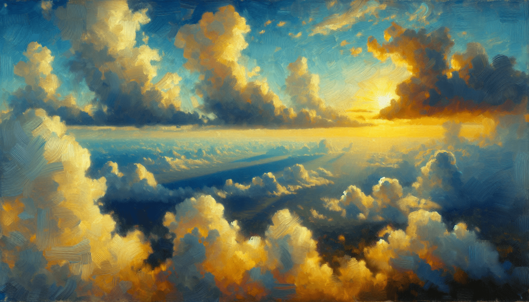 Serene sky environment in Aviator game